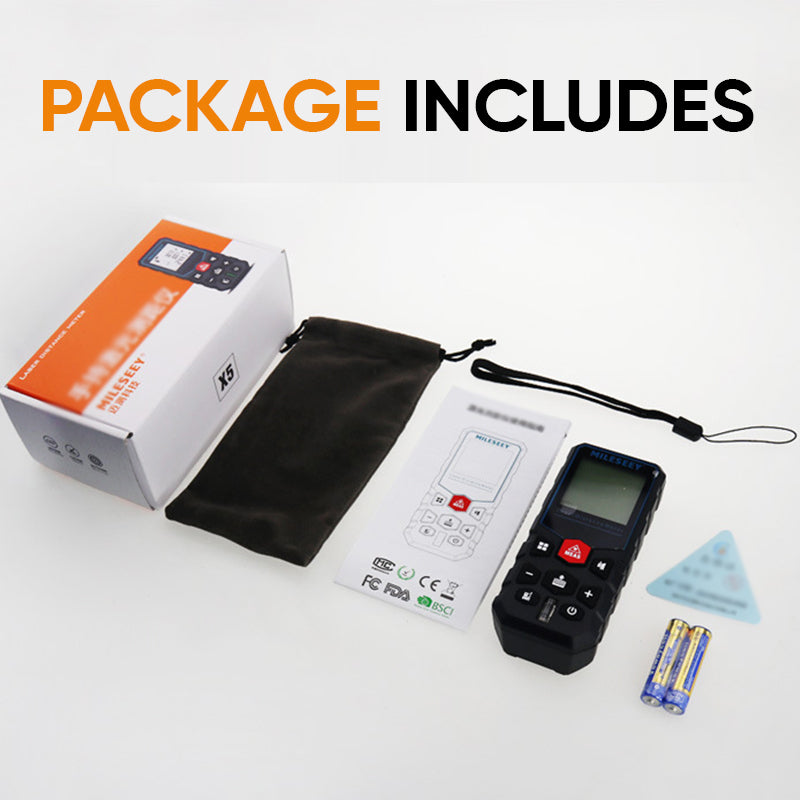 SAKER® Accuracy Laser Measurement Tool(m/ft/in/ft+in)