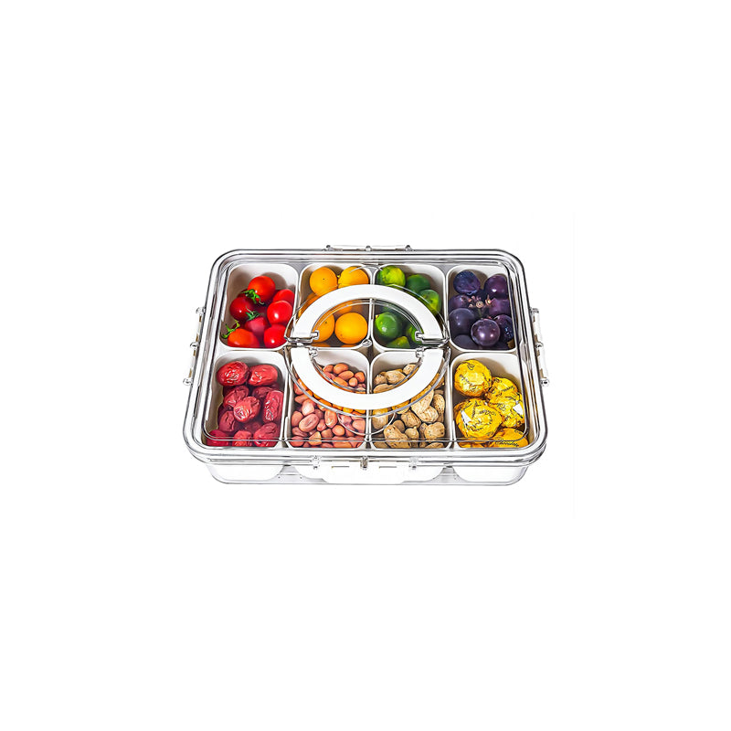 SAKER® Divided Serving Tray with Lid and Handle