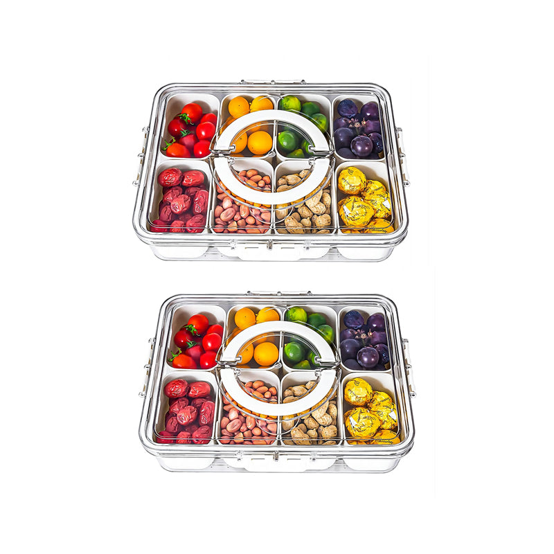 SAKER® Divided Serving Tray with Lid and Handle