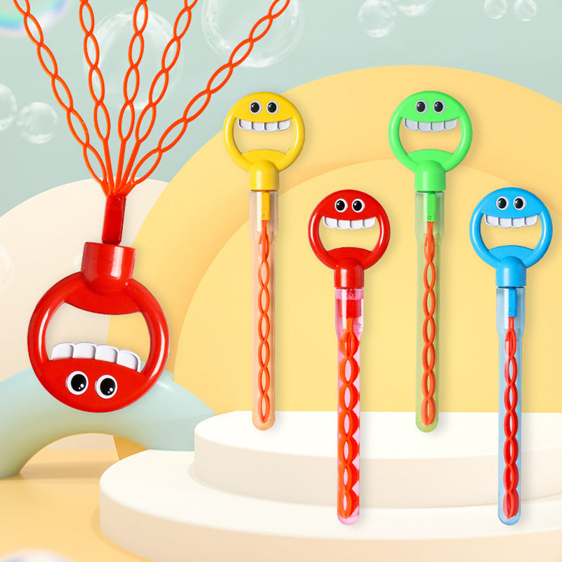 SAKER® 32 Hole Smiling Face Bubble Wand