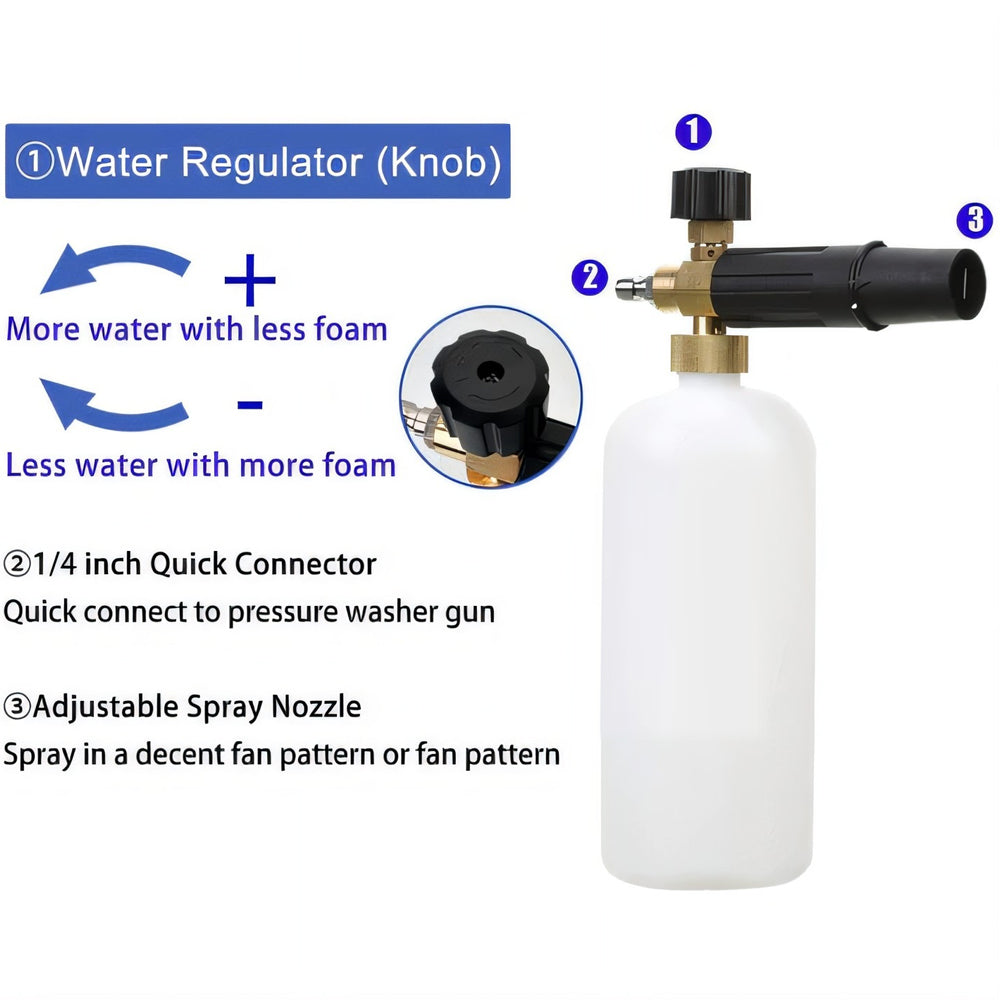 Enhance Your Car Washing Experience - SAKER® Foam Cannon Dual Connector Accessory