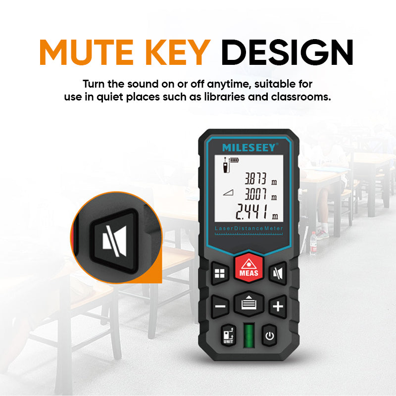 SAKER® Accuracy Laser Measurement Tool(m/ft/in/ft+in)