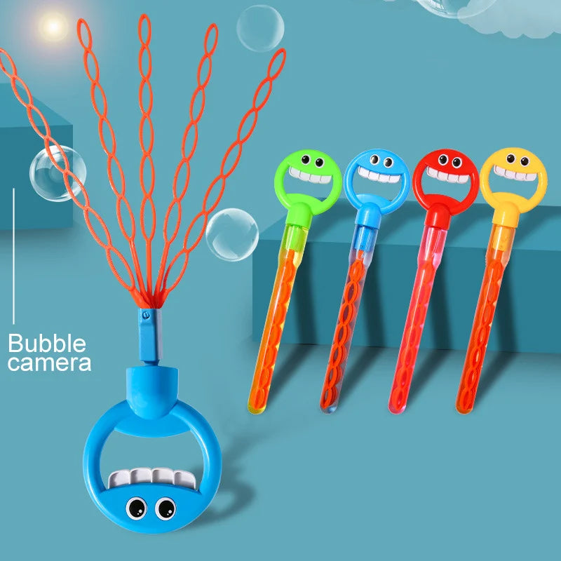 SAKER® 32 Hole Smiling Face Bubble Wand