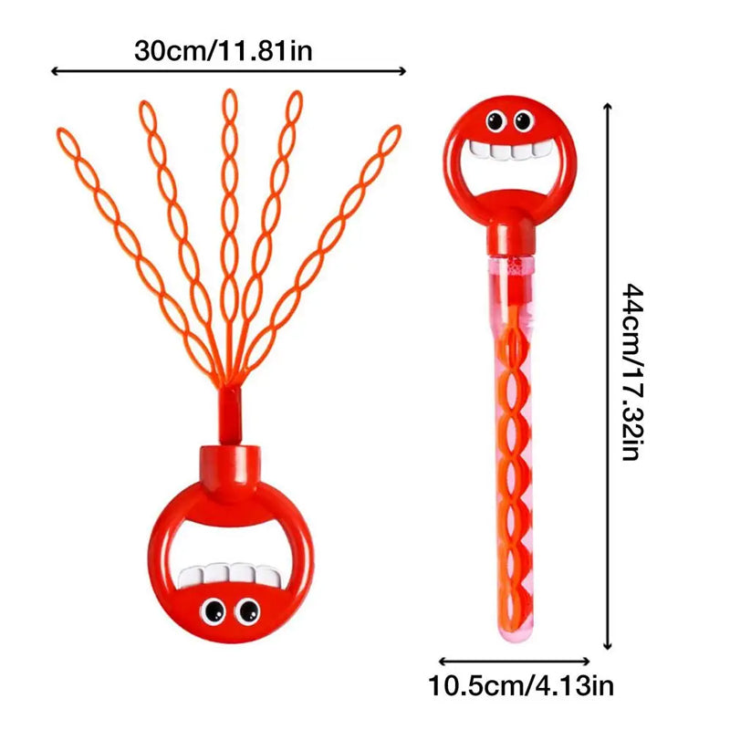 SAKER® 32 Hole Smiling Face Bubble Wand
