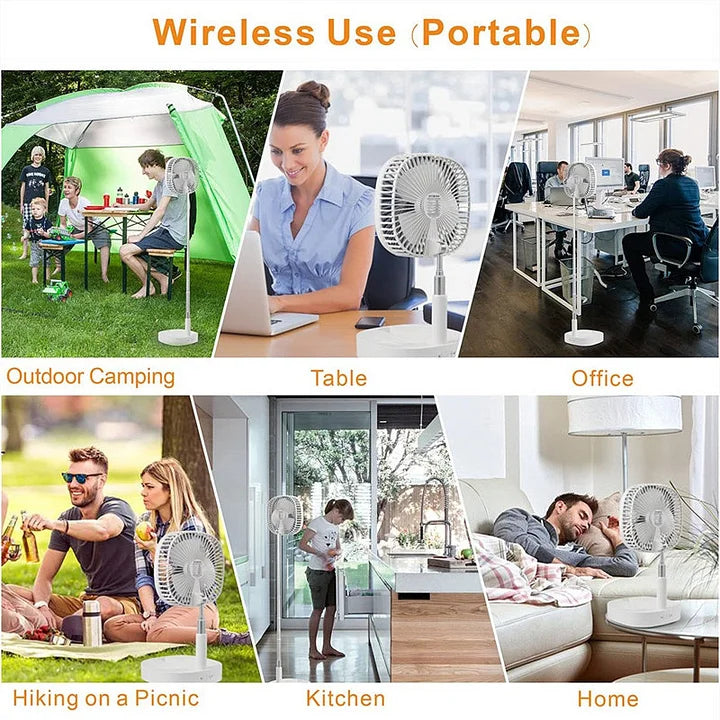 SAKER® Portable Standing Desk Fan