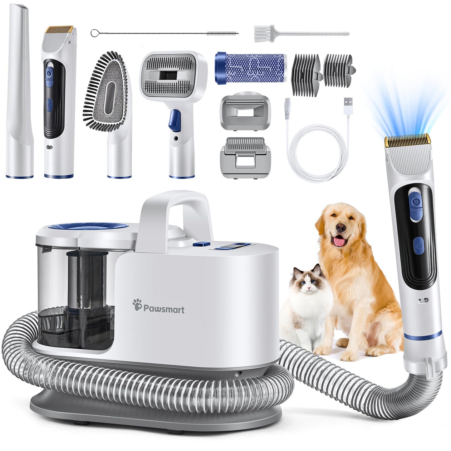 Pawsmart Pet Grooming Vacuum Kit