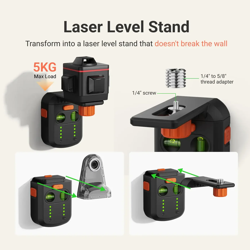 SAKER 4-in-1 Laser Level Tool with Line Laser(AB)