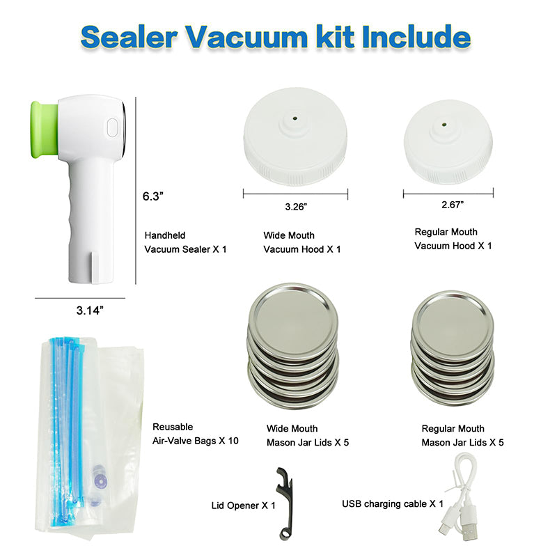 SAKER Handheld Food Vacuum Sealing Machine