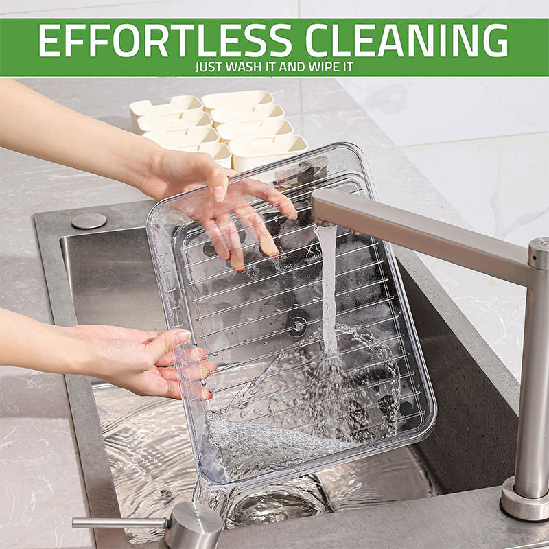 SAKER® Divided Serving Tray with Lid and Handle
