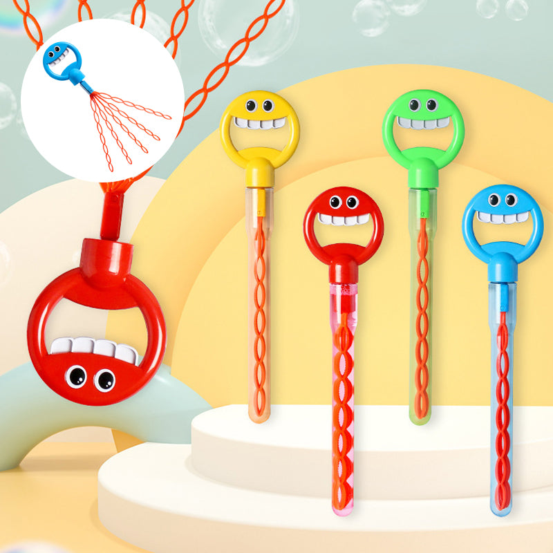 SAKER® 32 Hole Smiling Face Bubble Wand