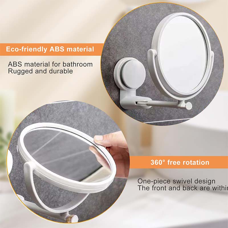 SAKER® Suction Cup Foldable Makeup Mirror
