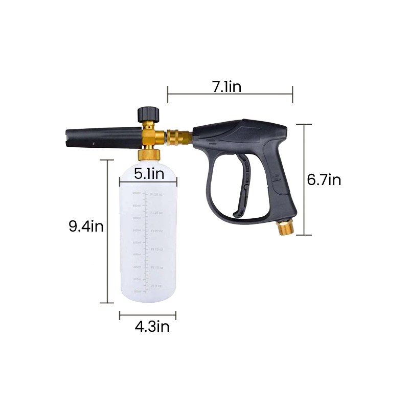 Enhance Your Car Washing Experience - SAKER® Foam Cannon Dual Connector Accessory