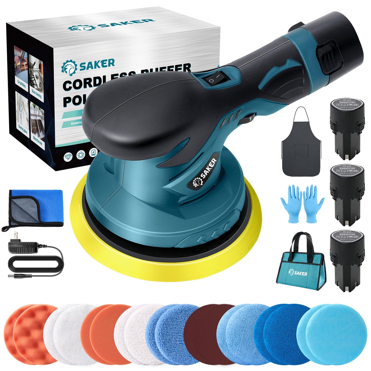Saker Mini Cordless Buffer Polisher