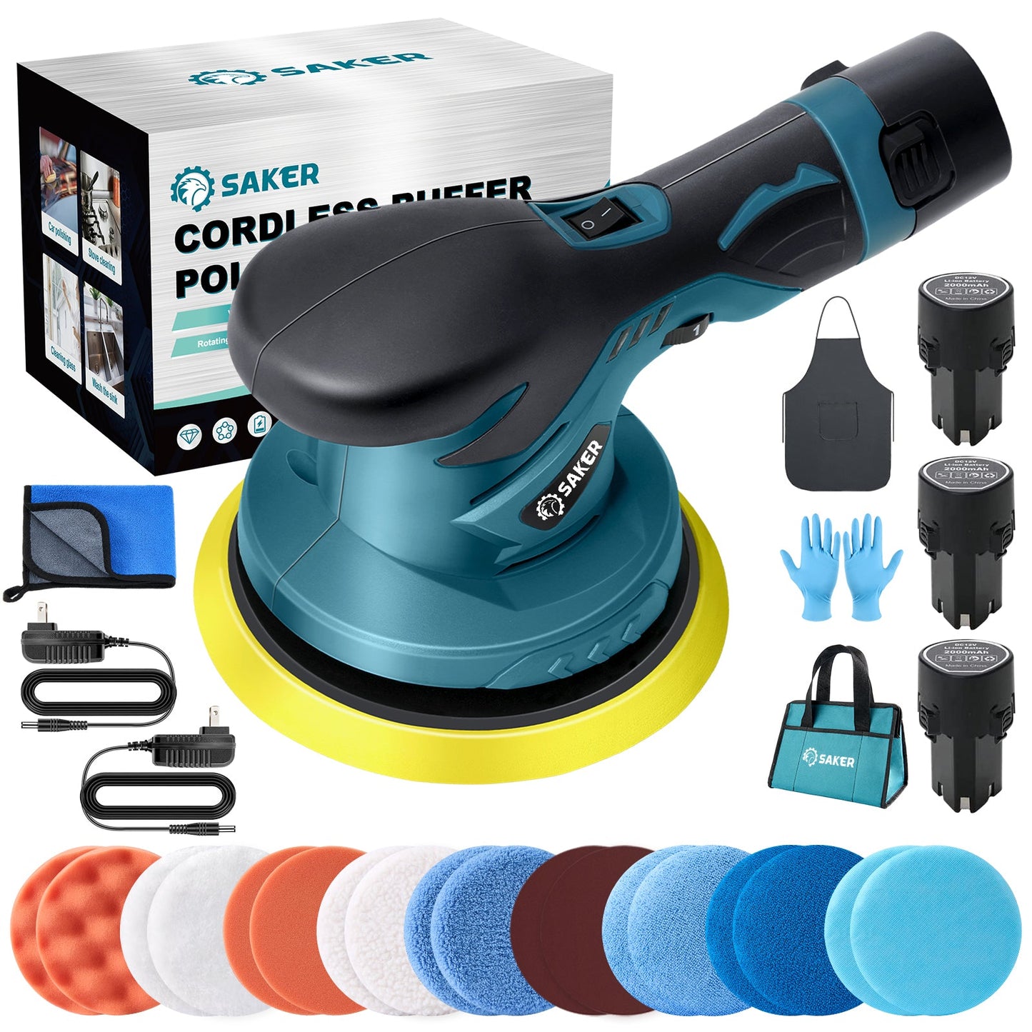 Saker Mini Cordless Buffer Polisher