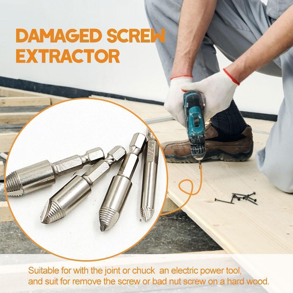 Saker Damaged Screw Extractor,Set of 5