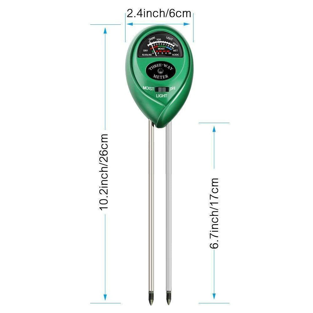 Saker 3-in-1 Soil Tester Kits with Moisture