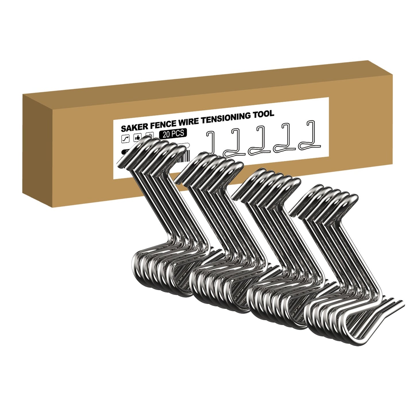Saker fence wire tensioning tool
