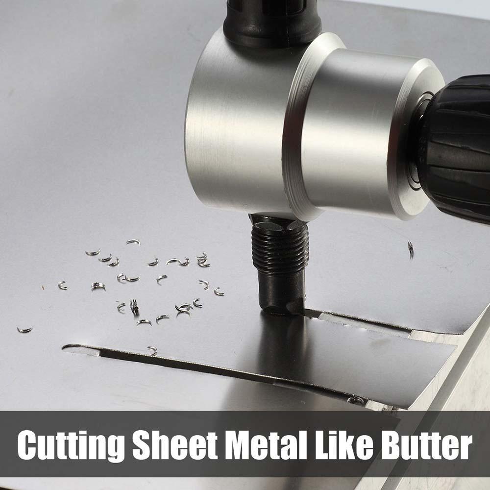 Saker Zipbite - Nibbler Cutter Drill Attachment Double Head Metal Sheet