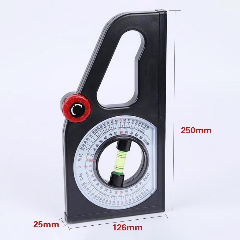 Saker Slope Horizontal Vertical Angle Bevel Protractor Declinometer