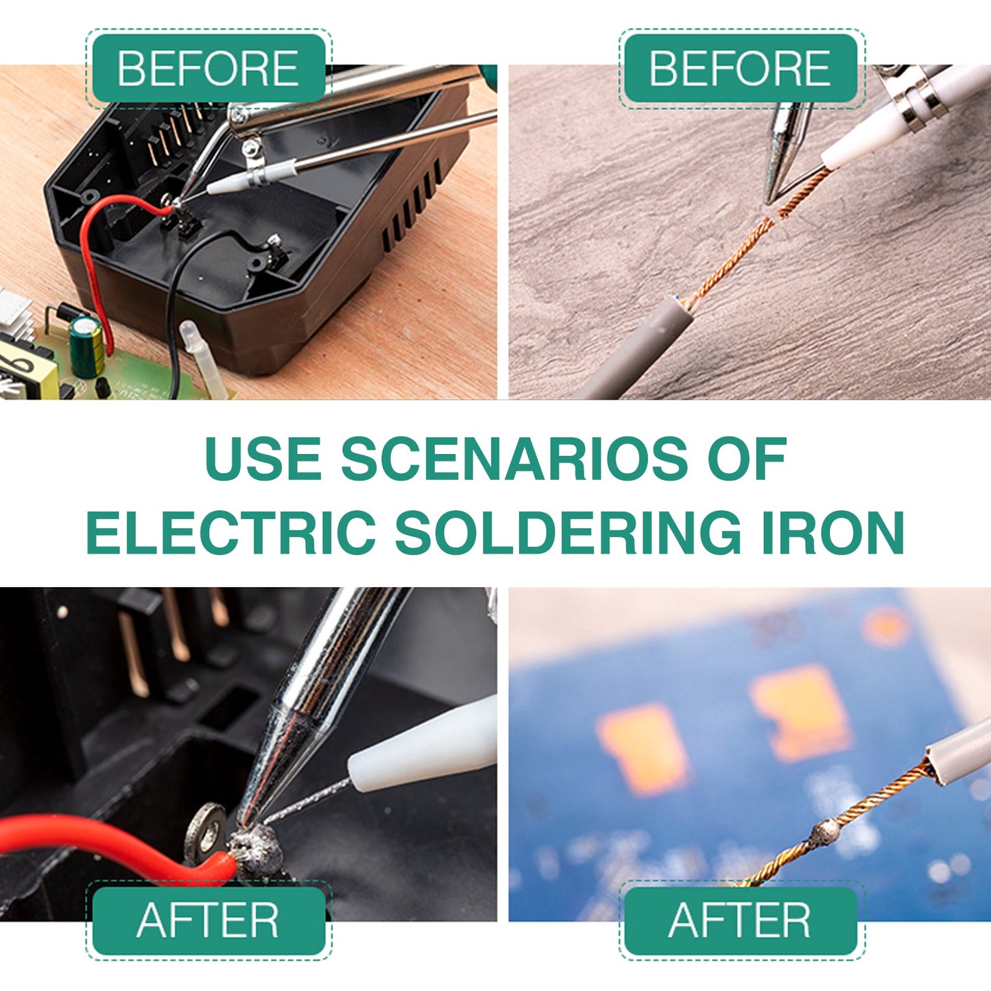 Saker Adjustable Temperature Soldering Iron Kit