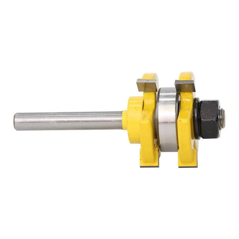 Saker 3-Teeth T-type Tenon Knife Cutter 2PCS - Yellow 1/4