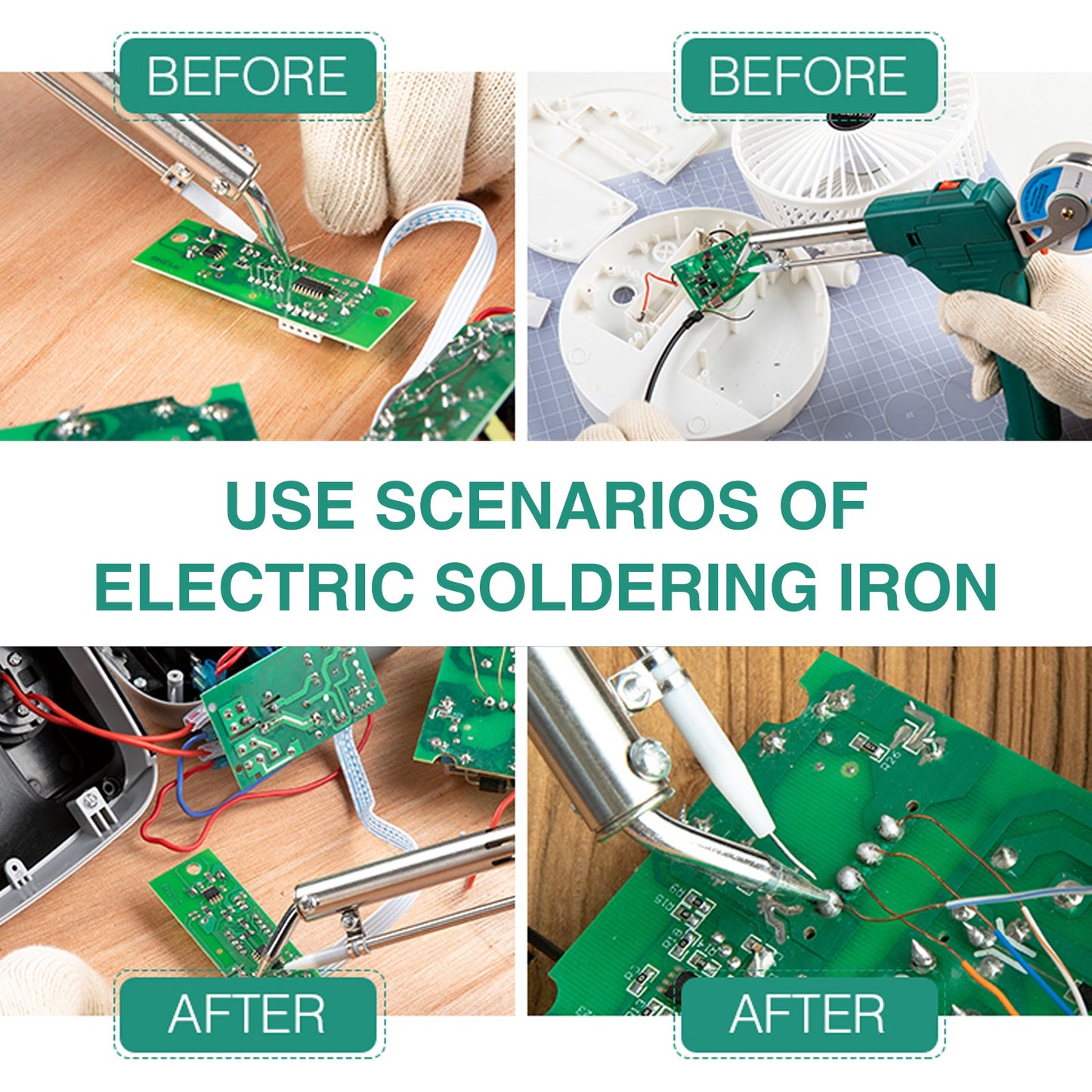 Saker Adjustable Temperature Soldering Iron Kit