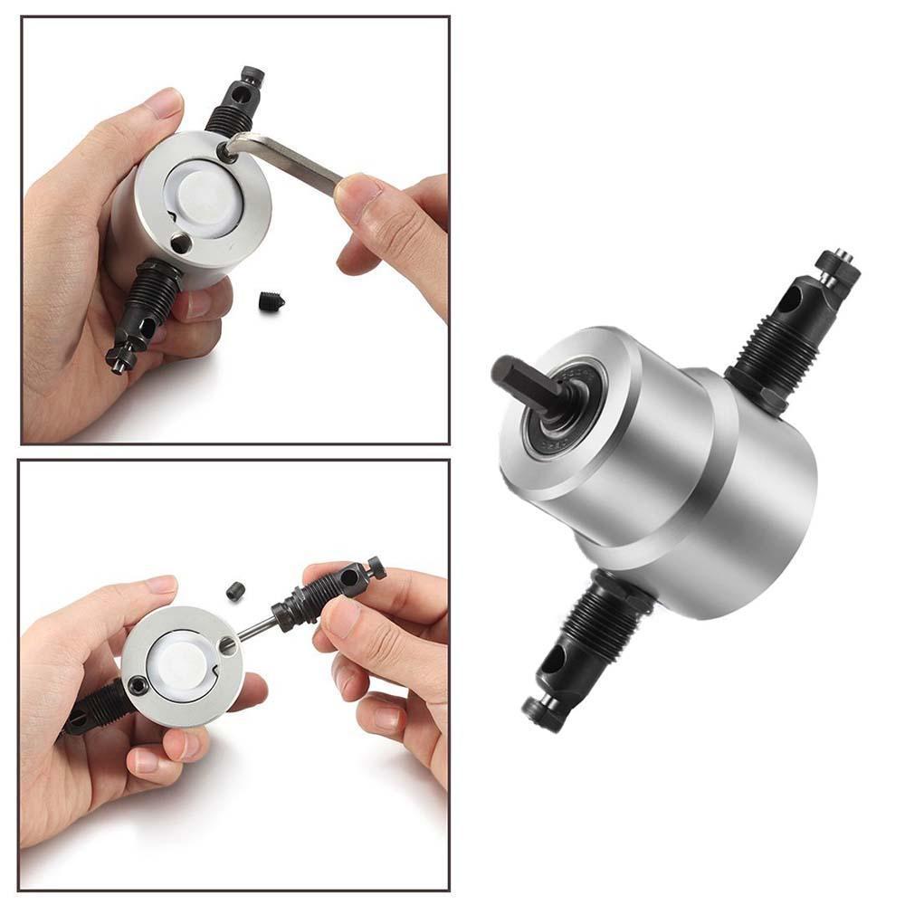 Saker Zipbite - Nibbler Cutter Drill Attachment Double Head Metal Sheet