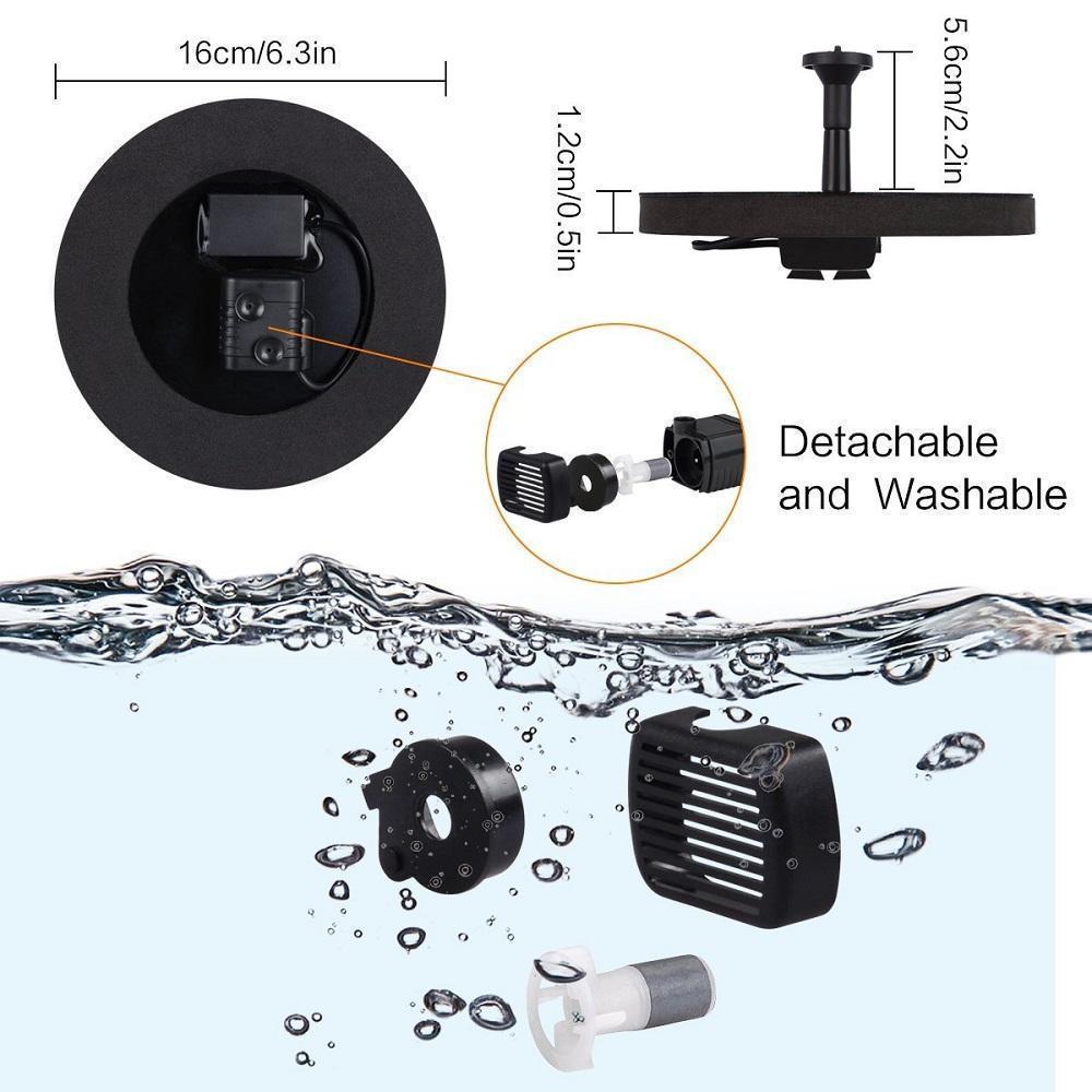 Saker Solar Powered Water Fountain