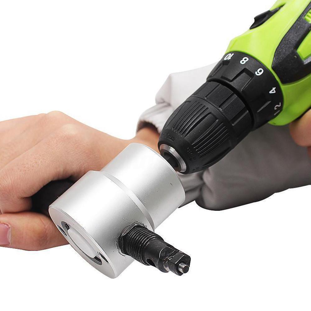 Saker Zipbite - Nibbler Cutter Drill Attachment Double Head Metal Sheet
