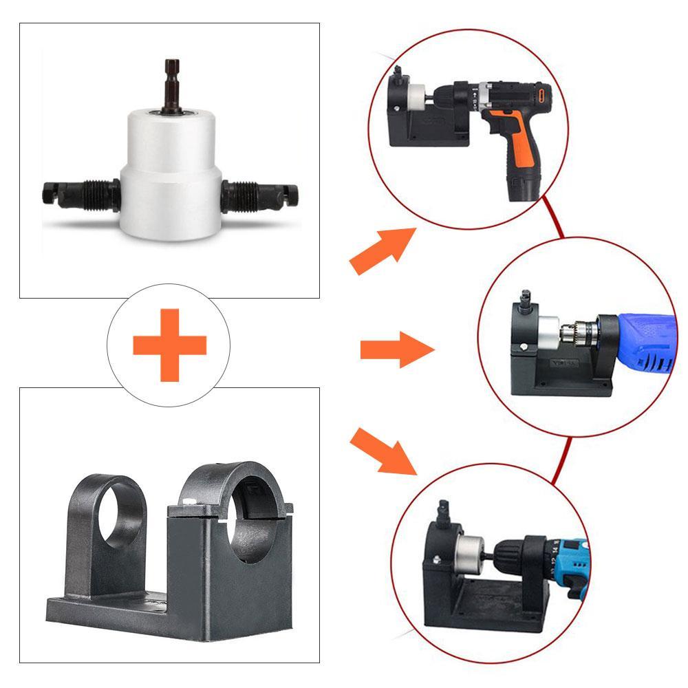 Saker Zipbite - Nibbler Cutter Drill Attachment Double Head Metal Sheet