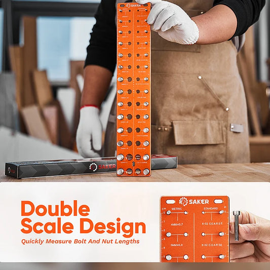 SAKER® Nut and Bolt Thread Checker