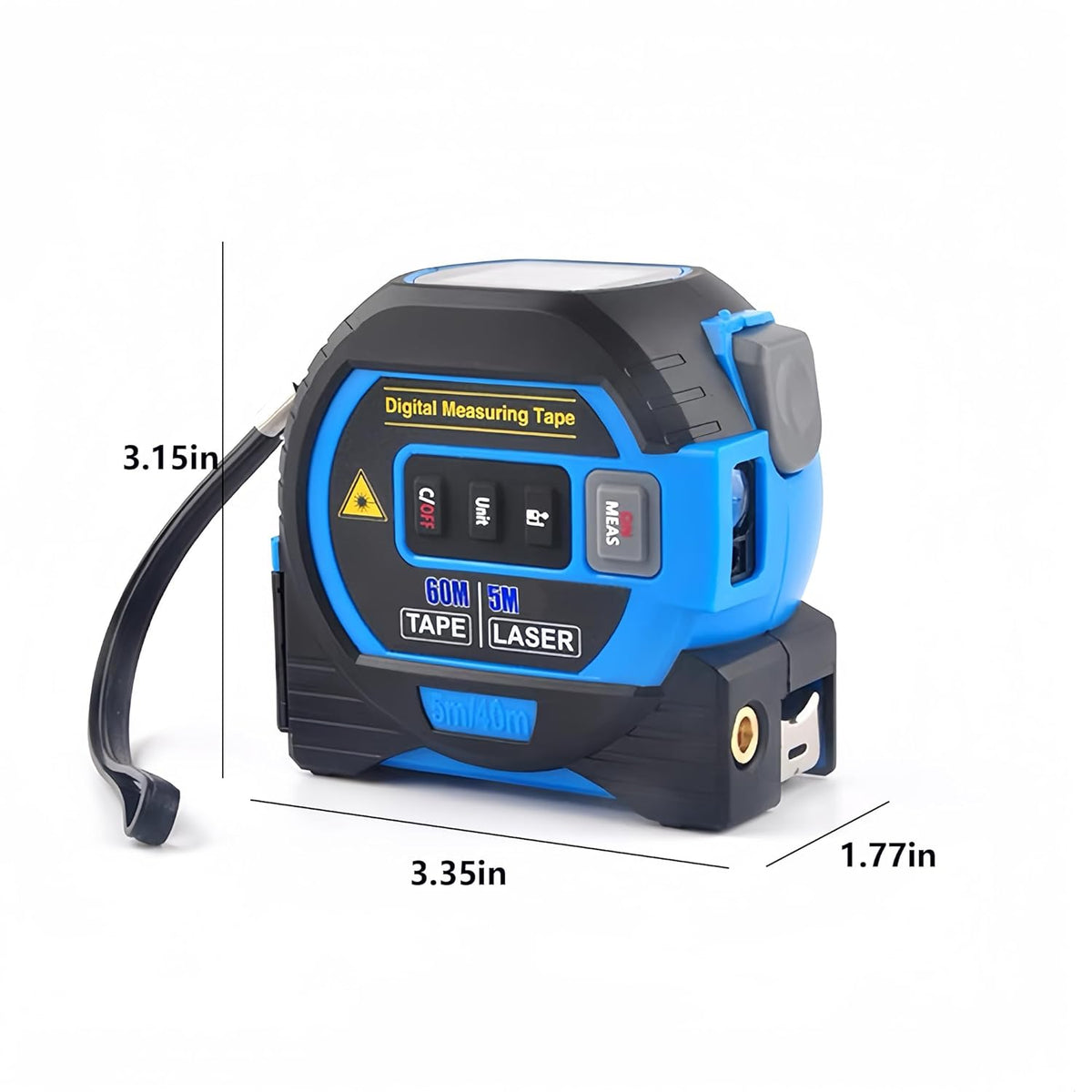 SAKER Portable 3-in-1 Infrared Laser Tape Measuring