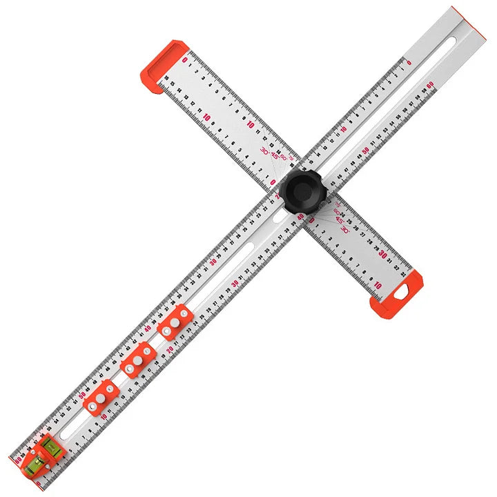 SAKER® 4 in 1 Drilling Positioning Ruler