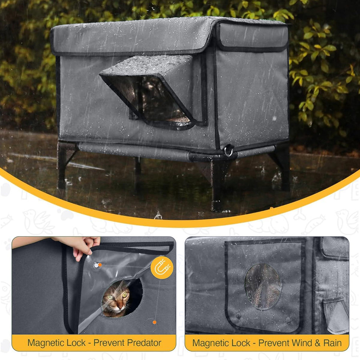Saker Premium Heated Cat House