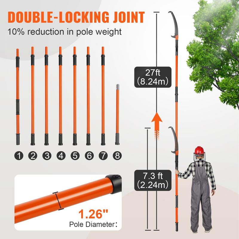 SAKER 7.3-27 ft Extendable Tree Pruner
