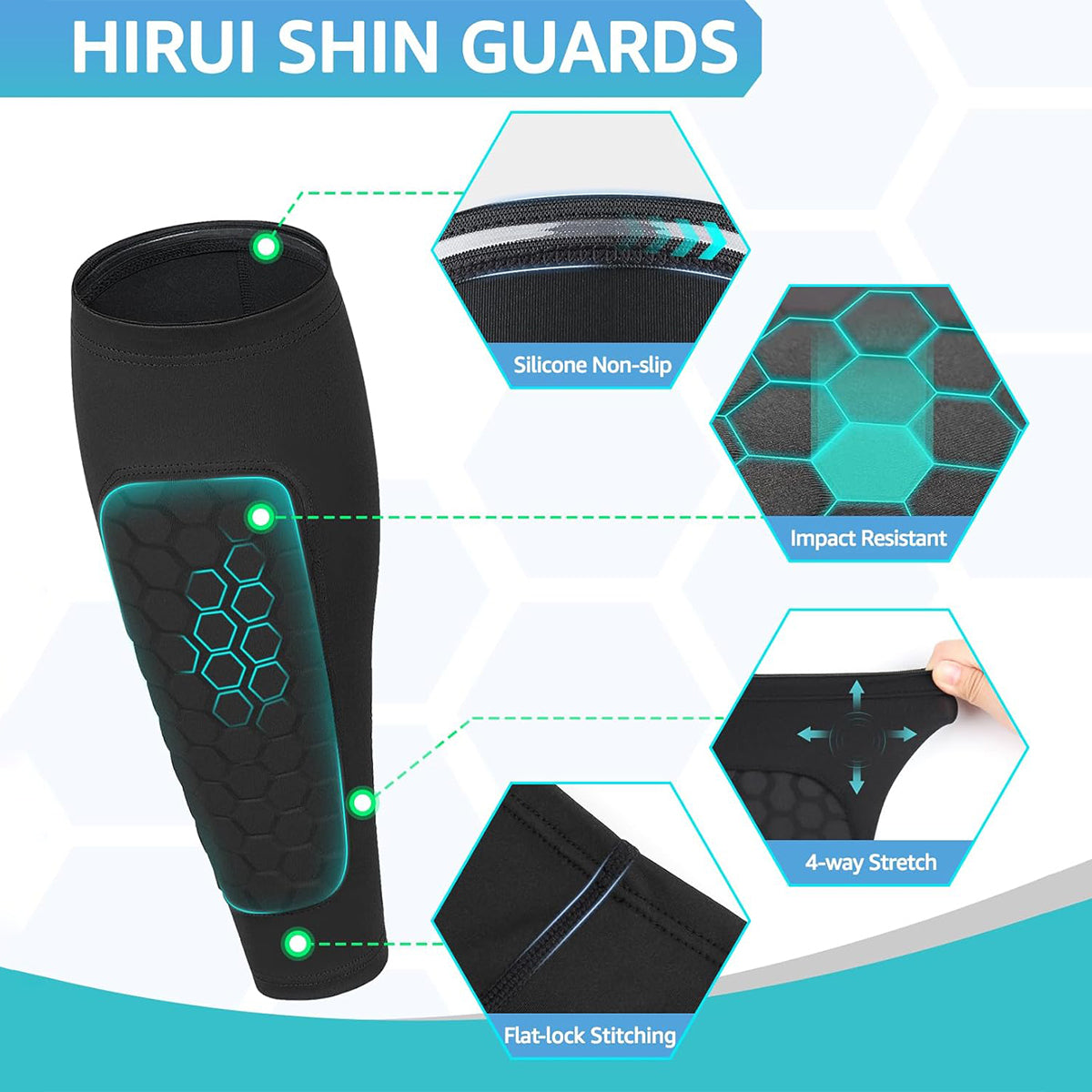 Saker® Anti-Slip Shin Guards