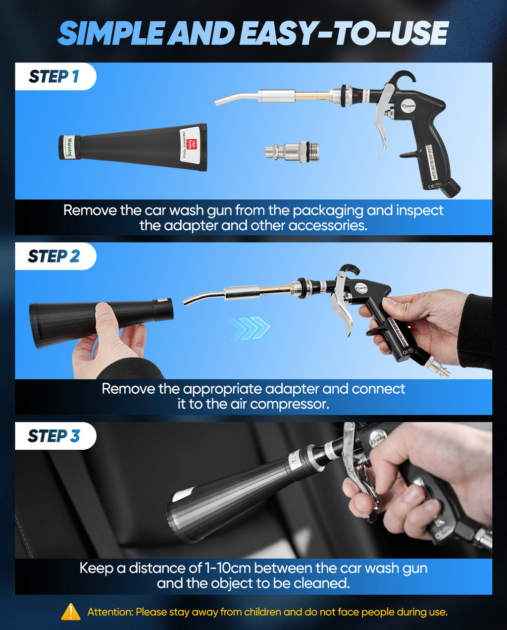 Sakerplus Tornado Dry Cleaning Gun