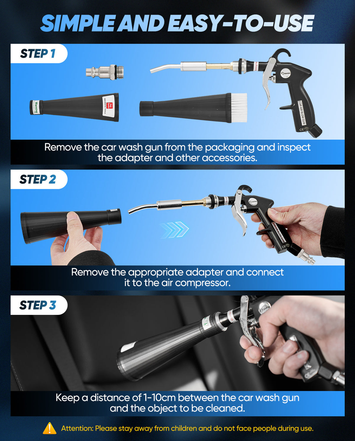 Sakerplus Tornado Dry Cleaning Gun
