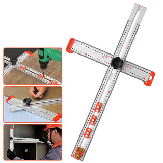 SAKER® 4 in 1 Drilling Positioning Ruler