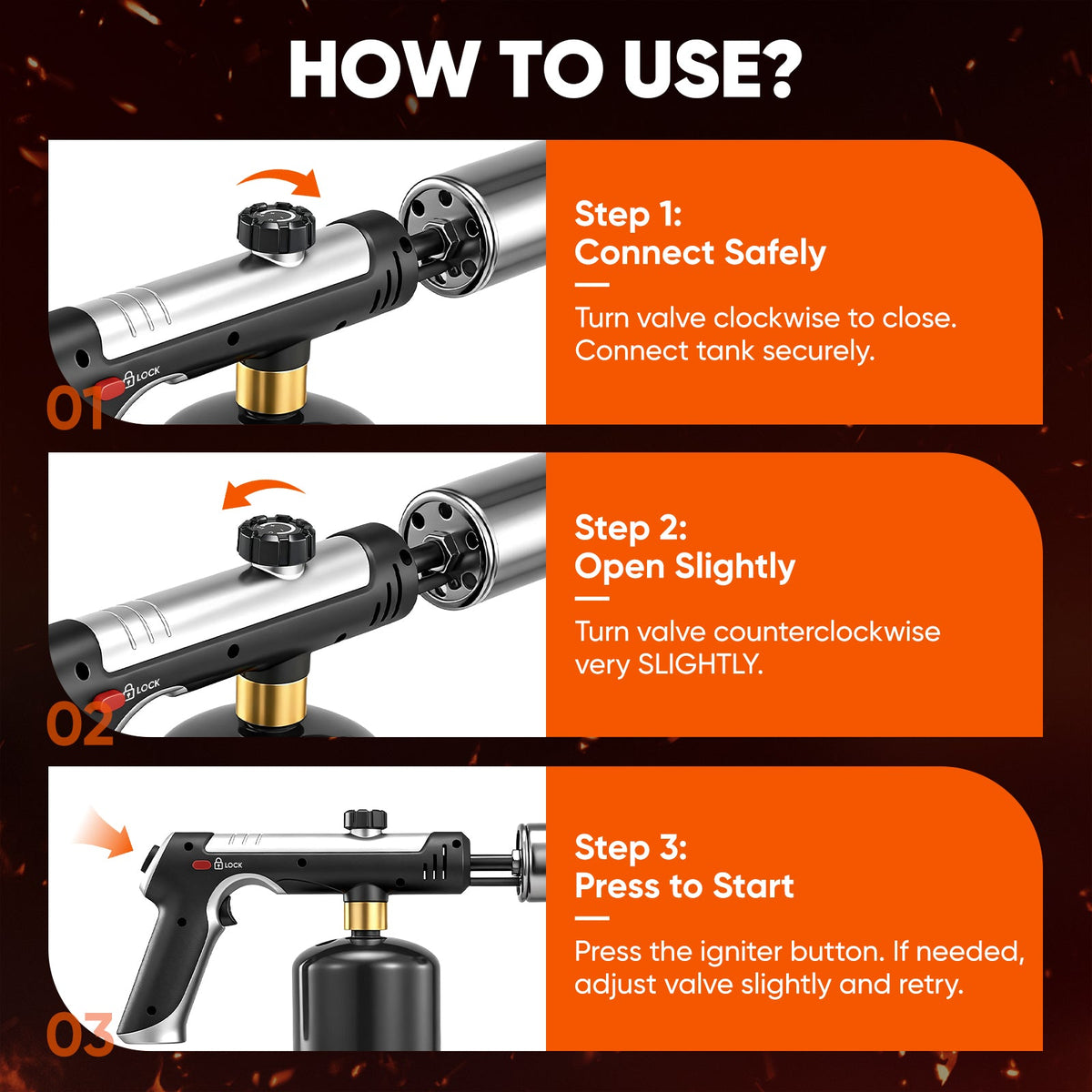 Sakerplus® Propane Torch