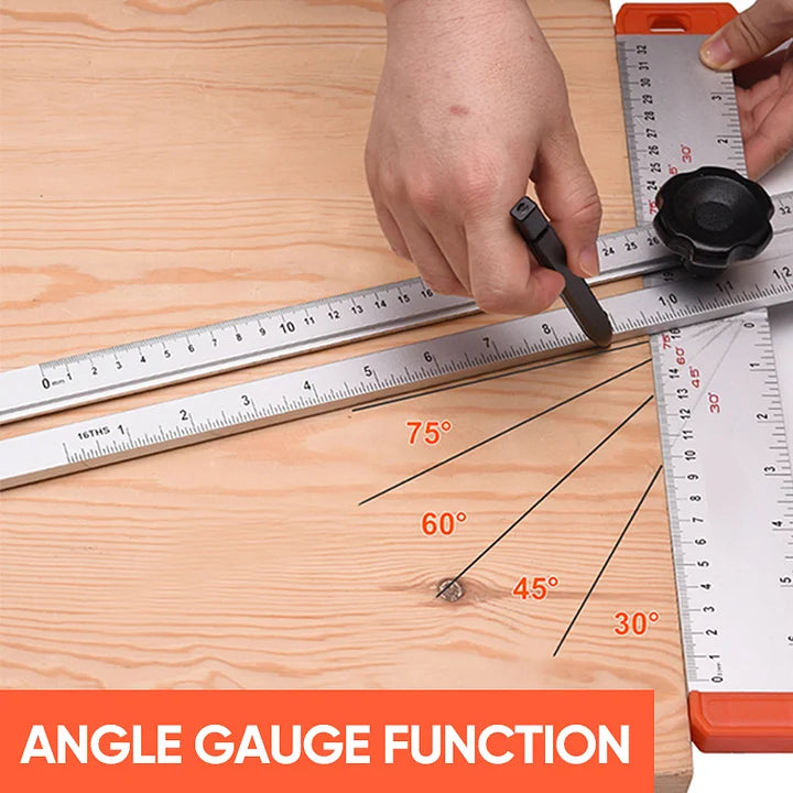 SAKER® 4 in 1 Drilling Positioning Ruler