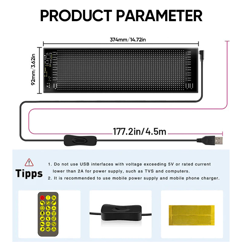 SAKER® LED Sigh for Car