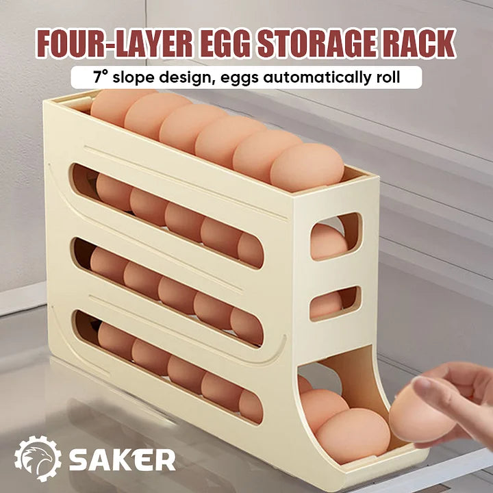 SAKER® Four-Layer Egg Storage Rack