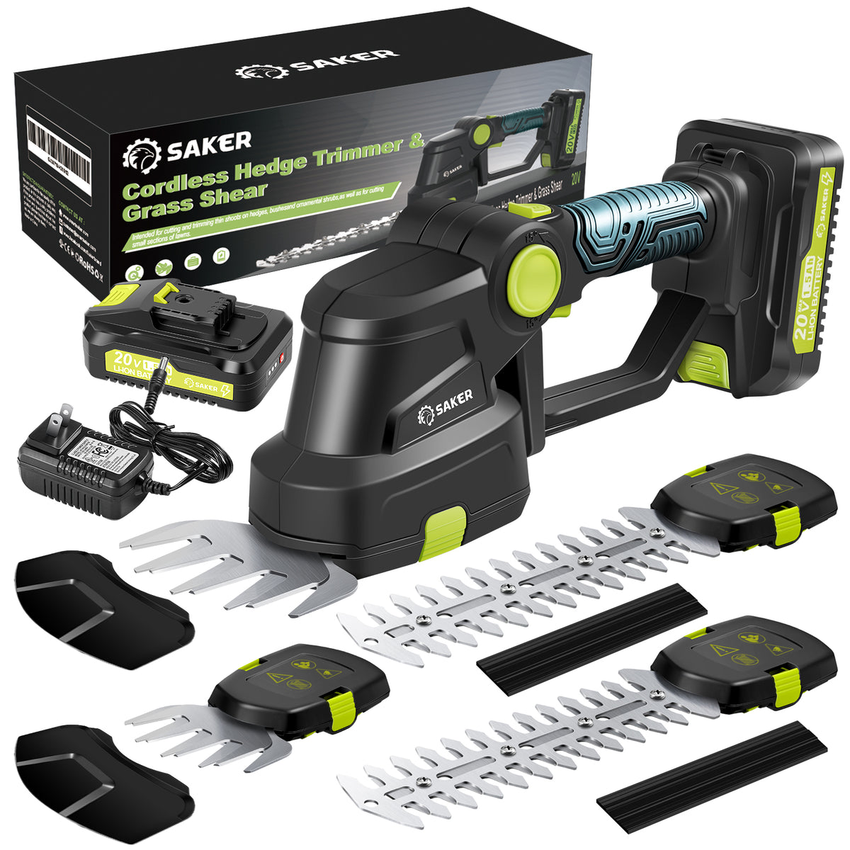 Saker® Cordless Hedge Trimmer
