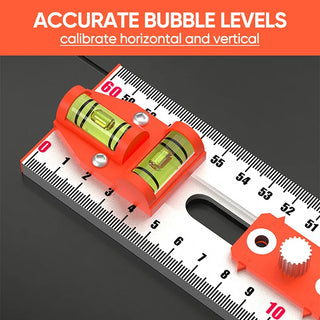 SAKER® 4 in 1 Drilling Positioning Ruler