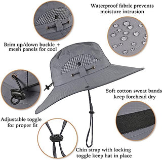 SAKER® Solar Fan Outdoor Fishing Hat