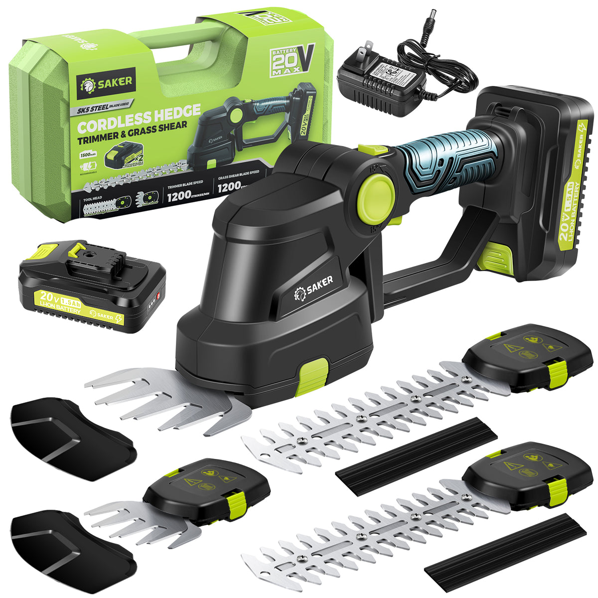 Saker® Cordless Hedge Trimmer