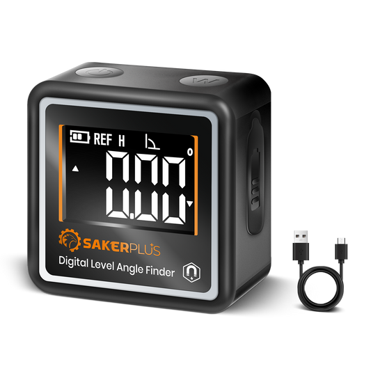 Saker Portable Mini Digital Angle Finder Magnetic