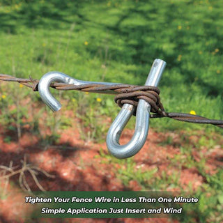 Saker fence wire tensioning tool