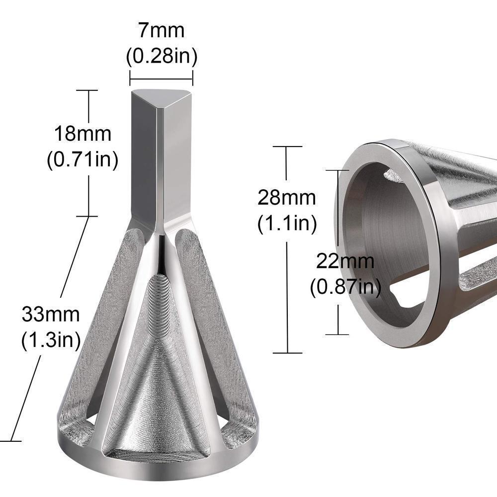 Saker Deburring External Chamfer Tool for Drill Bit, 2 Pack